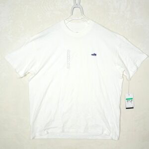 Nike The Tee Men's Loose Fit White XL Blue Sneaker Embroidered‎ T-Shirt NWT